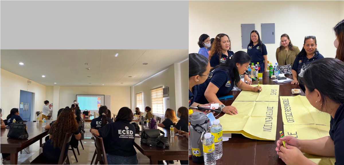 Muntinlupa City’s ECED personnel attending the workshop