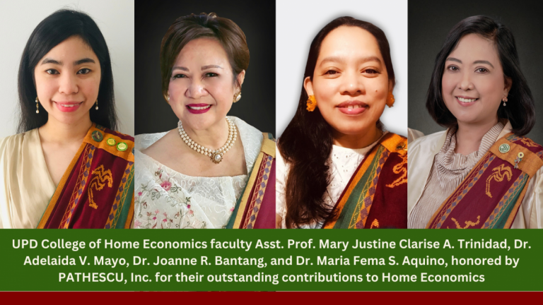 Celebrating Excellence: UPD College of Home Economics Faculty Shine at PATHESCU, Inc. Awards