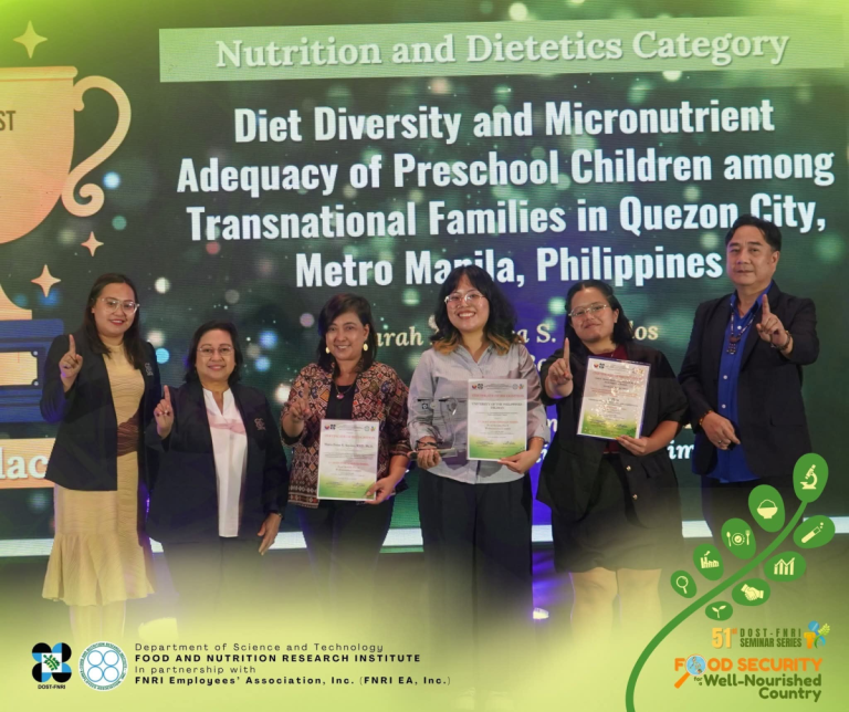 UP Diliman Takes Top Honors at 51st DOST-FNRI Undergraduate Thesis Competition