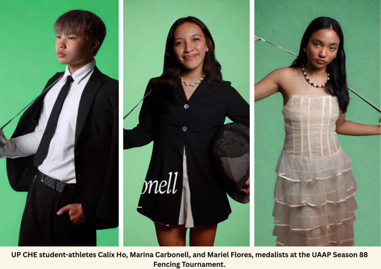 UP CHE Student-Athletes Shine in UAAP Season 88 Fencing Tournament